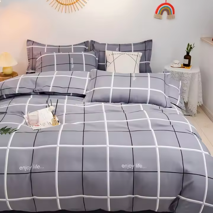Juego de Funda Nórdica 4 Piezas de Algodón Alta Calidad Juego de Ropa de Cama- Dibujo Elegante - Varios Tamaños Disponibles - 1