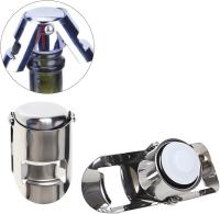 4 Pieces Champagne Stopper, Stainless Steel Vacuum Sealed Wine Sparkling Bottle Closure Sealer Silver - details 4