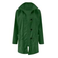 Chaqueta De Lana Para Mujer Con Bolsillos Cuello Lapel Larga Casual Invierno Abrigo Elegante De Color Sólido Talla plus - details 37