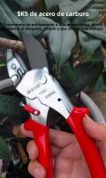 Tijeras De Poda Para Jardín Powerful Grape Especial Para Ramas Gruesas Y Árboles Frutales Podadoras De Acero Inoxidable Manija Plástica Herramienta De Poda De Bonsái - details 7
