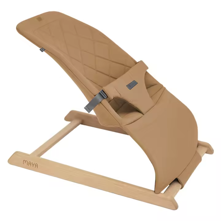 Hamaca de bebé en madera de haya. Diseño natural y ergonómico para la comodidad del bebé. - 1