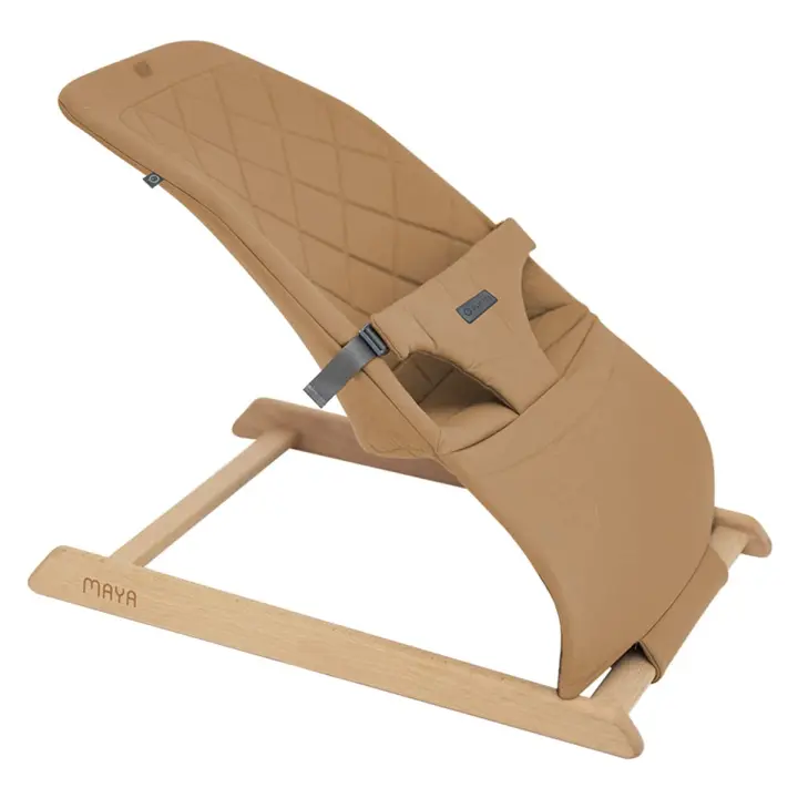 Hamaca de bebé en madera de haya. Diseño natural y ergonómico para la comodidad del bebé. - 1