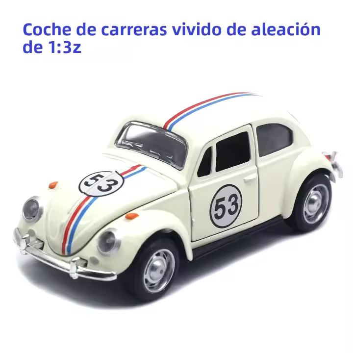 Modelo De Coche De Aluminio Diecast 1:36 Volkswagen T1 Samba Transporter Van Azul Para Niños Juguete Educativo a Escala - 1