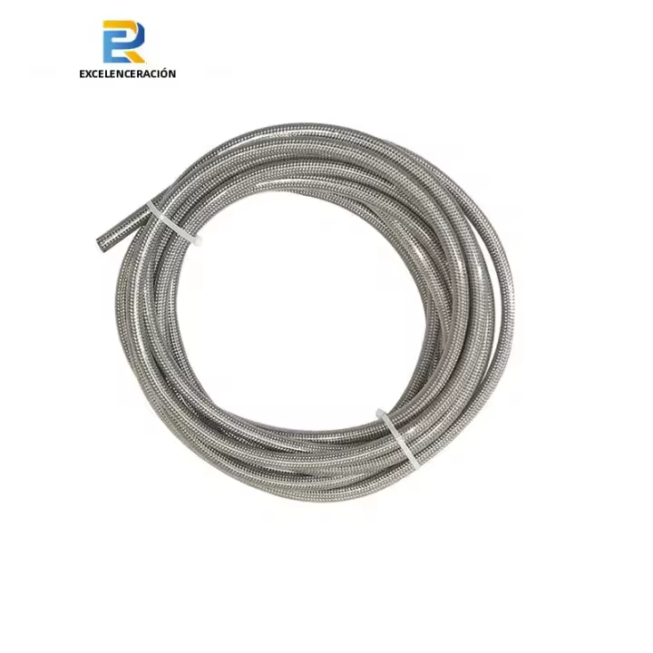 Hundón De Freno De Acero Inoxidable Tejido Con PTFE Para Motocicleta Línea De Freno De Aceite Y Combustible De 5m AN3 - 1