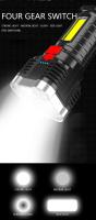Linterna LED De Alta Potencia Recargable Con Luz Lateral Y 3 Modos De Iluminación Para Camping Y Aventuras Al Aire Libre - details 3