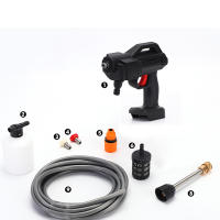 50bar Limpiadora inalámbrico de alta presión Lavadora Pistola de Agua de lavado de coche máquina de Agua a presión para Makita 21V badería - details 12