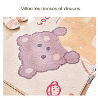 Alfombra para habitación de niños oso amapola, alfombras antideslizantes de juego con luz solar para dormitorios, tapete de dibujos animados para el suelo, guardarropa, decoración de dormitorio 80*160cm - details 3