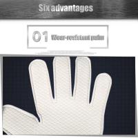 Guantes De Portero De Fútbol Para Estudiantes De Primaria Y Secundaria Y Adultos Gruesos De Látex Doble Capa Antideslizante Para Entrenamiento Y Protección - details 1