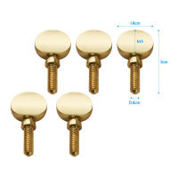 5pcs Tornillos Para Ajustar El Cuello De Fagot De Latón Partes De Repuesto De Cobre Accesorios Para Instrumentos Musicales - details 0