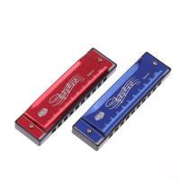 Harmonica De Metal Para Principiantes Y Niños Regalo Con Estuche Diatónica De 10 Agujeros En Do Clave C - details 16