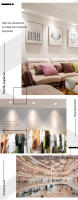 Spot De Techo Recubierto Redondo LED De Alta Brillo 220V 5W 9W 12W 15W 18W Para Comercio Y Habitación Interior Luz Bajo Techo Ajustable Sin Dimmer Material Aluminio - details 4