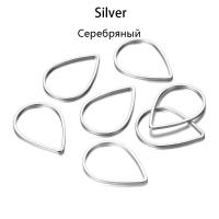 30Pcs Lote Anillos De Salto Teardrop Waterdrop Colores Mixtos Para Fabricación De Joyas Accesorios De Enlace Para Pendientes Y Collares - details 13