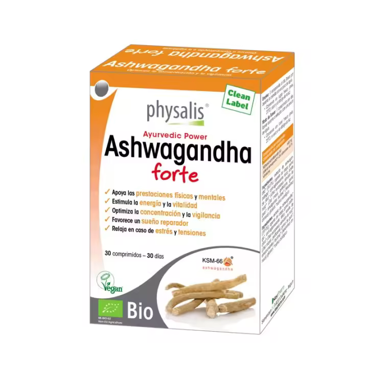 Ashwagandha Forte Bio Physalis - Suplemento de 30 comprimidos para vitalidad y bienestar - 1