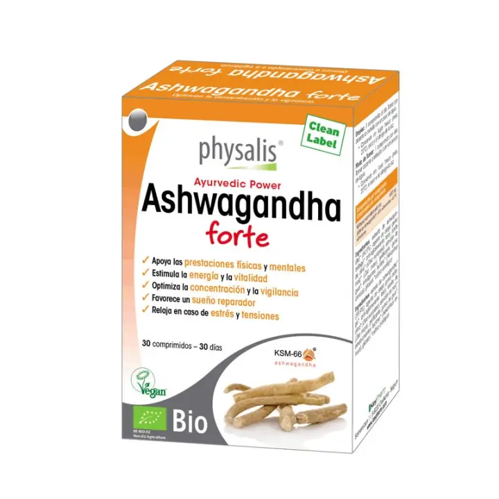 Ashwagandha Forte Bio Physalis - Suplemento de 30 comprimidos para vitalidad y bienestar - 1
