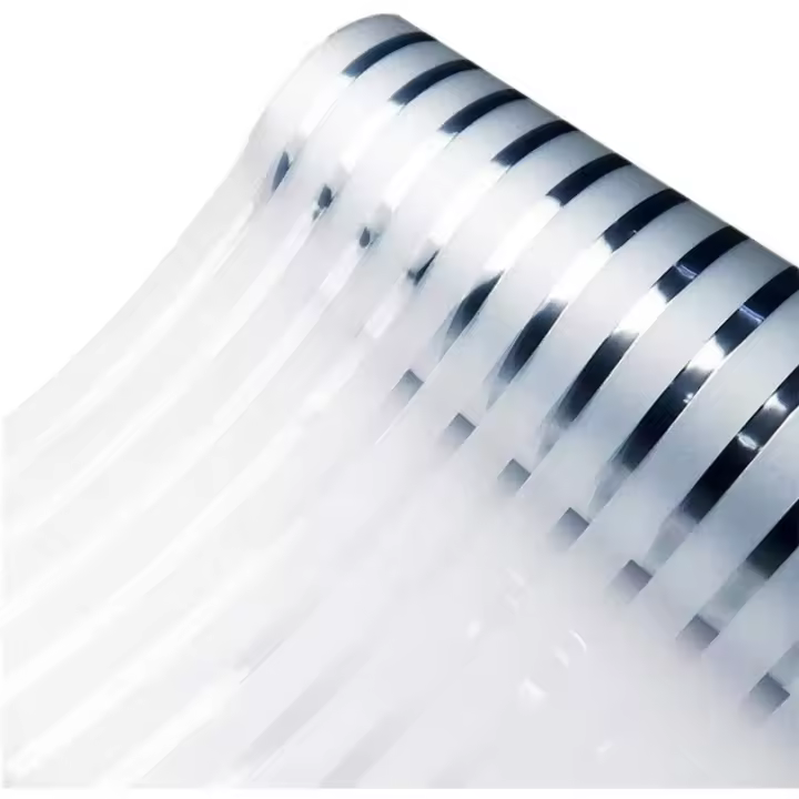 Película Decorativa De Ventana Con Estampado De Rayas Y Acabado Frosted Protección UV Adhesivo Estático Para Privacidad En Oficina Y Salón - 1
