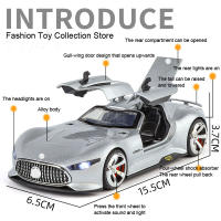 Modelo De Coche Bens-AMG GT De 1:32 En Aleación Con Sonido Y Luz Vehículo De Retroceso Para Juguete Decorativo Para Niños - details 2