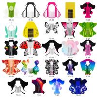 100pcs Formas De Uñas Artísticas Para Gel UV Extensión De Acrílico Estampado Francés Herramienta De Manicura Stencil Adhesivo Creativo Y Conveniente Para Uso Profesional O Doméstico - details 0