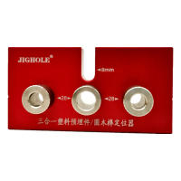 Juego De 3 En 1 Herramienta De Carpintería Para Agujeros De Bolsillo En Aleación De Aluminio Guía De Perforación Para Tablas De Madera 8/10/15mm - details 24