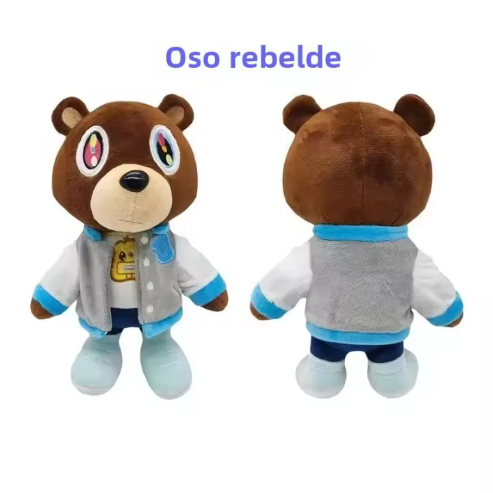 Nuevos Juguetes De Peluche Kawaii Kanye Dropout Oso Teddy Suave Decoración Para Habitación Regalo De Cumpleaños 26cm - 1