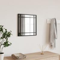 vidaXL Espejo de Pared Cuadrado Decoración Colgante para Salón Hierro Negro Dimensiones 30 x 30 cm,  40 x 40 cm,  30 x 60 cm y mas - details 1