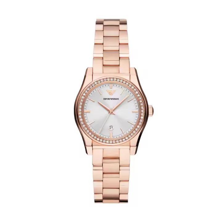 Emporio Armani Reloj STAINLESS STEEL，ROSE GOLD，QUARTZ/3 HAND DATE AR11558 - 1