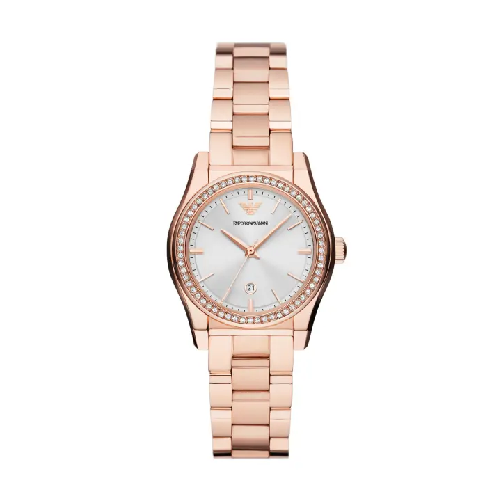 Emporio Armani Reloj STAINLESS STEEL，ROSE GOLD，QUARTZ/3 HAND DATE AR11558 - 1