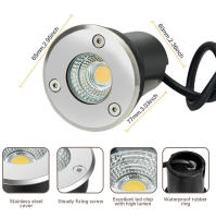 Luz LED Impermeable Para Jardín 3W 5W 7W IP67 Iluminación Escondida Al Aire Libre Para Caminos Y Rascacielos 220V - details 6
