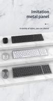 Teclado Y Ratón Inalámbricos Gris Bluetooth 5.0 Y 2.4G Recargables Tamaño Completo Para Portátil Compatible Con USB Y PS/2 - details 3