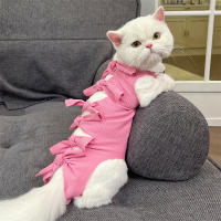 Ropa Postoperatoria Para Gatos Esterilizados Previene Lamería Transpirable Pantalones Fisiológicos Ayuda En El Desamamamiento Producto Para Mascotas - details 13