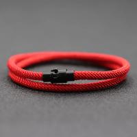 Pulsera De Hombre Estilo Simple Doble Capa Accesorios Para Novio Cierre Magnético Pulsera De Hilo Rojo Joyas De Moda Para Oficina/Carrera - details 10