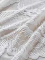 Cortina De Voile Translúcida Romántica Francesa Con Diseño De Flor 3D Para Ventana Cortina De Luz Con Sombreador De Ventana Instalación Lateral Moderno Para Hogar Y Hotel - details 2