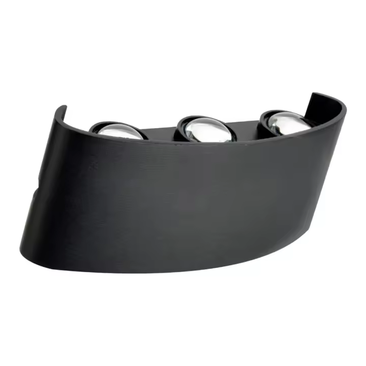 LED7 Aplique LED Pared 6W CCT 3 Tonos de luz IP65 Negro / CCT-WL106-BK - 1