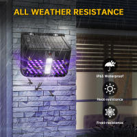 Zapador Solar De Mosquitos Con Luz LED Trap Para Insectos Recargable Al Sol Para Patio Jardín Control De Plagas Ambiental - details 6