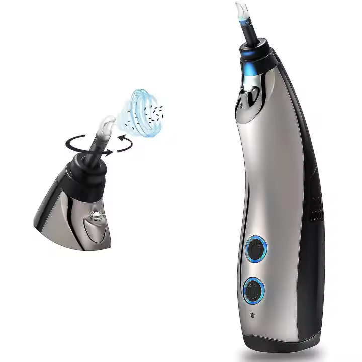 Aspirador de cerumen, aspirador de cerumen giratorio, herramienta de extracción de cerumen con succión - 1