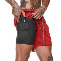 Shorts De Running Para Hombre Verano 2 En 1 Deporte Fitness Entrenamiento Secado Rápido Pantalones De Gimnasio Shorts Deportivos - details 8