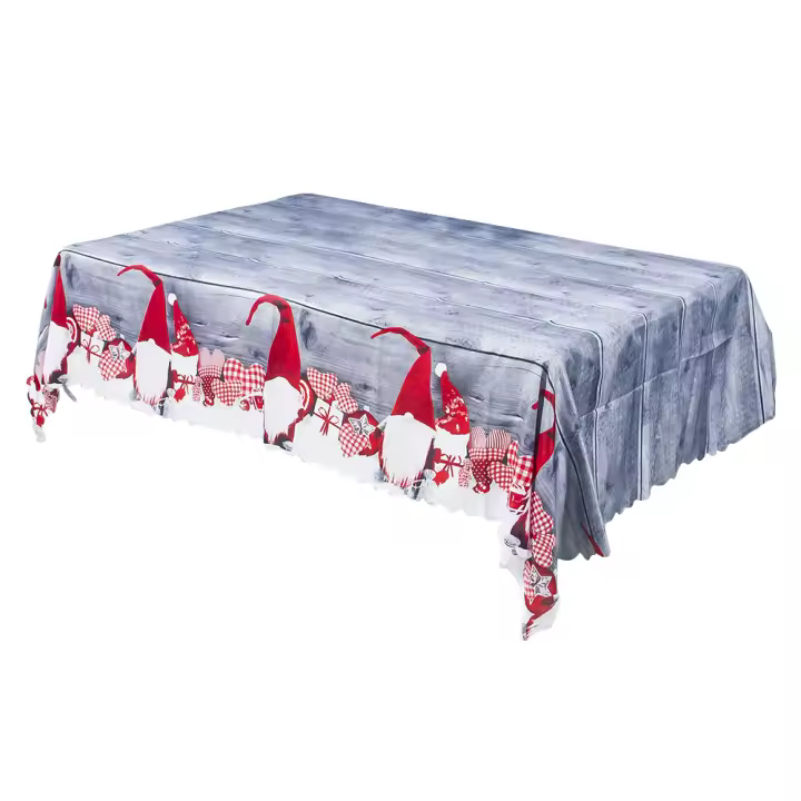 Mantel rectangular navideño estampado, mantel rectangular impermeable para decoración de comedor y cocina, estilo 1 - 1