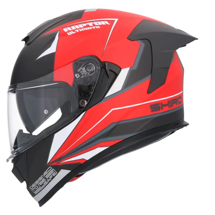 CASCO SHIRO RAPTOR ULTIMATE ROJO MATE - 1