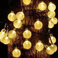 Luces De Cadena LED Globular Solar Con 60 LED 8 Modos De Iluminación IP65 Luz Faeita Para Decoración De Jardín Y Fiesta De Navidad - details 2