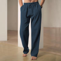 Pantalones deportivos casuales sueltos de lino transpirables de hip-hop para hombre de nueva tendencia de primavera y verano - details 8