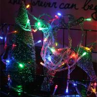 Luces De Cadena LED Para Año Nuevo EU Plug 2026 Decoración De Calle Exterior Navidad Fiesta Bodas Luces De Navidad Multicolor Blanco Cálido - details 11