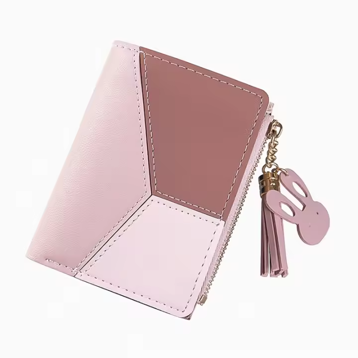 Billetera with Cremallera para Mujer, Monedero Pequeño with Patrón Metálico, Billetera de Cuero para Mujer with Monedero, Billeteras Bifold Multifunction para Mujer, Billetera with Tarjetero para Niños-Black Friday-gift de Navidad - 1