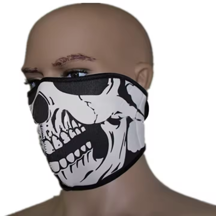 Máscara de Neopreno Media Cara Monstruo para moto, montaña, carnaval, halloween, airsoft mascarilla - 1