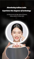 Espejo De Maquillaje Plegable Compacto Con Luz LED Recargable Pequeño Y Portátil Doble Cara Espejo Cosmético Para Mujeres - details 2