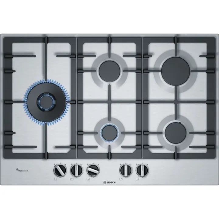 Placa Gas BOSCH PCS7A5B90 75 cm 5f Inox - 1