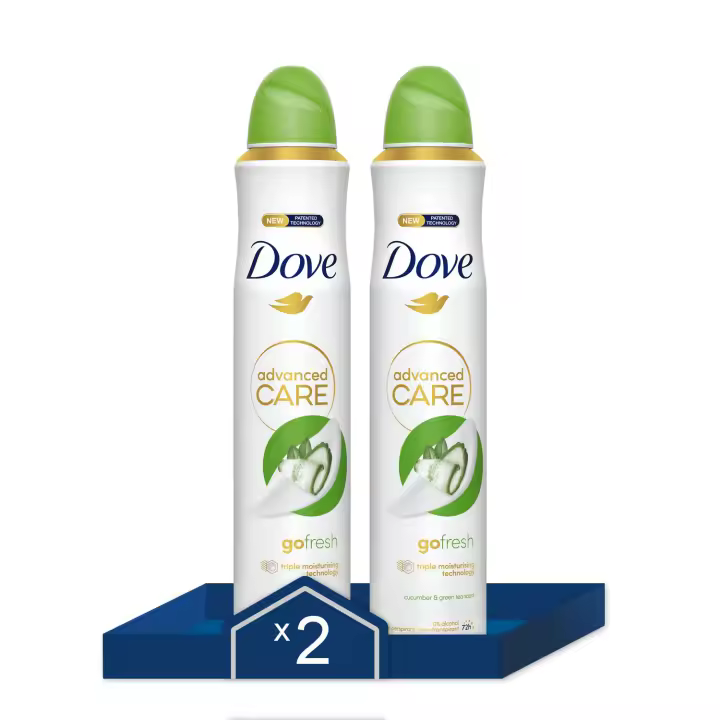 Dove Desodorante Pepino Advanced Care 72h de protección 200ml - Pack de 2 - 1