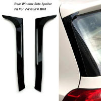 Par De Spoilers Lados Traseros Brillantes Negros Para VW Golf 6 MK6 2008-2012 Instalación Fácil Accesorio Automotriz De Plástico - details 1