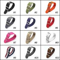 Correa De Reloj De Nylon Deportiva Para Hombres Y Mujeres 18mm 20mm 22mm Correa De Fibra De Nylon Con Hebilla Para Relojes Tradicionales - details 0