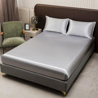 Juego De Sábanas De Satén De Color Sólido Incluye Fundas Para Almohadas Suaves Y Hypoallergénicas De Poliéster Lavar En Máquina Para El Hogar - details 18