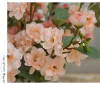 Arreglo De Flores Artificiales De Cerezo Para Boda Decoración De Mesa En Casa Estilo Bouquet De Flores De Seda Blanco Champán Rosa Claro Rosa - details 5
