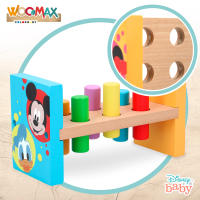 WOOMAX - Banco de madera Disney Baby 21 cm, juego de martillo con 8 piezas, juguete educativo para golpear y encajar, golpear al topo, juega y aprende, desarrolla la motricidad, para niños +12 meses - details 2